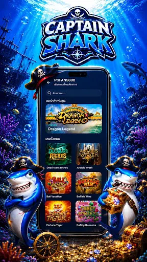 ภาพหน้าจอ PGFANS888 Captain Shark